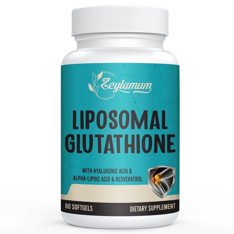 Zeylamum 2400 Mg Liposomal Glutathione Softgels Max Absorption Active Form