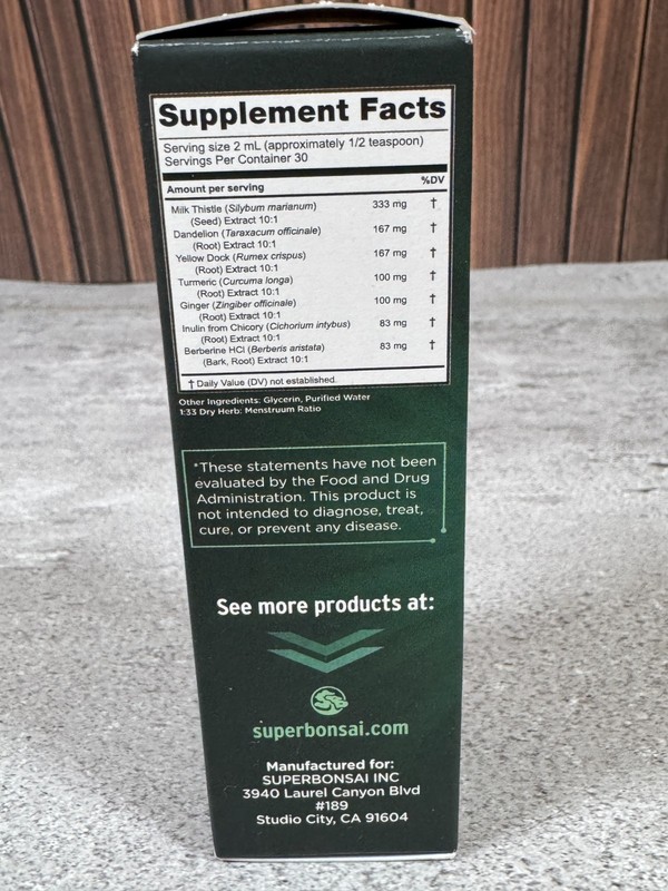 Liver Support Liquid Drops 2oz Milk Thistle Dandelion Turmeric Cleanse New gallery