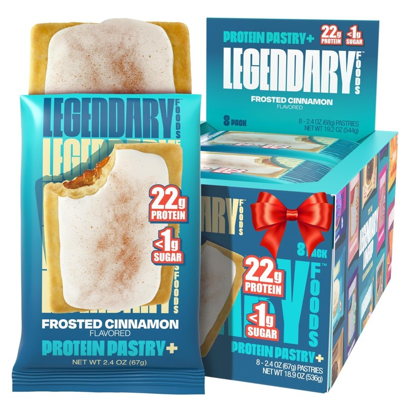 High-Protein Cinnamon Pastry | 0g Sugar, Low Carb, Keto Snack, 8 Pack