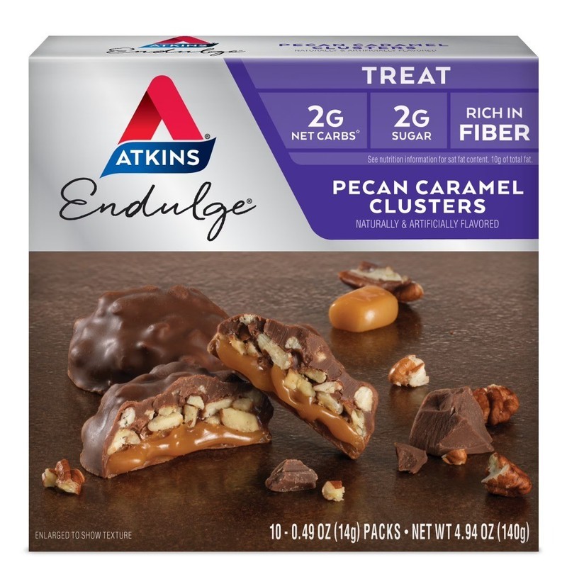 Keto Friendly Pecan Caramel Clusters Sugar Free Candy Snacks Low Carb Treats 10