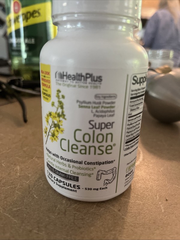 Health Plus – Super Colon Cleanse – 120 Capsules Constipation Relief