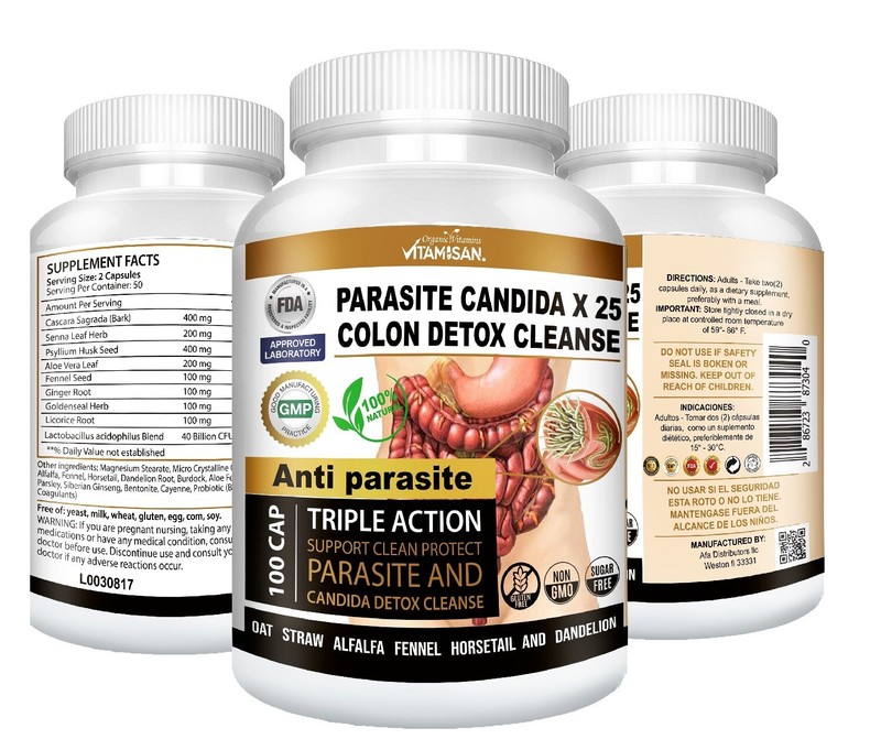 #1 Potent Candida Cleanse Yeast Support and Detox with Herbs Enzymes gallery