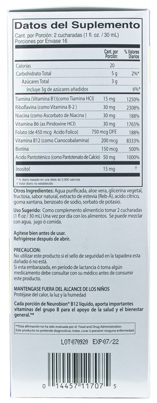 NEUROBION B12 COMPLEX SYRUP / NEUROBION JARABE 16 oz (2 PACK) Exp 01/2026 gallery