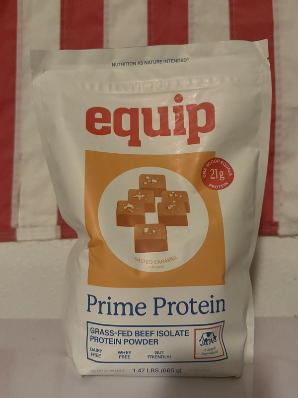 equip Prime Protein Grass-Fed Beef Isolate Powder Strawberry 1.70 lb
